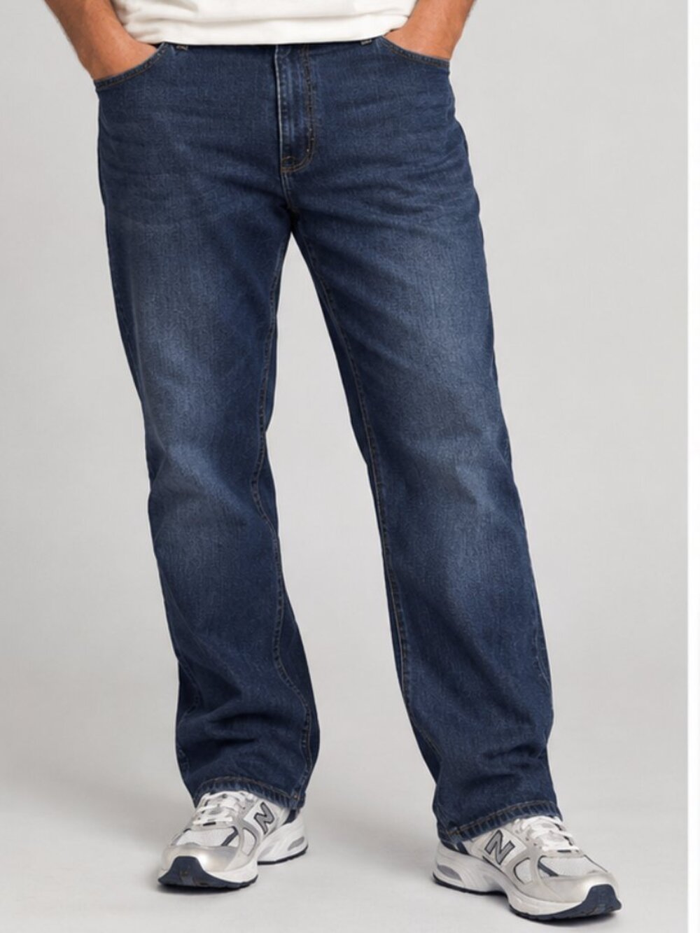 Lee Extreme Motion Jeans Men's 50x30 Dark Wash Straight Fit Tapered Leg